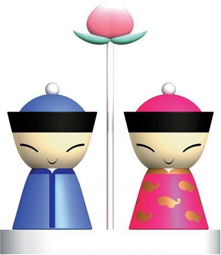 A di Alessi Mr & Mrs Chin Salt & Pepper Set (ASG79 SET1)