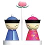 A di Alessi Mr & Mrs Chin Salt & Pepper Set (ASG79 SET1)