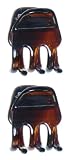 Caravan Mini Tortoise Shell Hair Claws For Part Or Ponytail Will Hold In A Breeze Pair