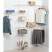 Rubbermaid 3D05 FastTrack FreeSlide 5-to-10-Foot Expandable Wardrobe Organizer with Shoe Organizer, White