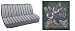Car Truck SUV German Shepherd Trio with Bone Dog Print Rear Bench or Small Truck Seat Covers Charcoal Grey 2 Piece Universal Print Vehicle Seatcovers