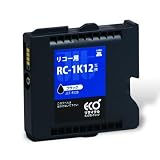 リコー GELJETカートリッジ RC-1K12 ブラック対応　ジットリサイクルインクの画像