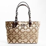 COACH TRIBECA OP ART SATEEN TOTE 14133