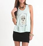 Nollie Womens Dropped Armhole Solid Tank