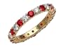 2.00 cttw Karina B(tm) Genuine Ruby Eternity Band - Platinum, 18kt White or Yellow Gold