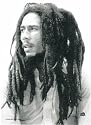 Bob Marley - B&W Portrait