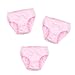 Brix Kids Toddler and Girls Super Soft Turkish Cotton Pink Pointelle Panties. 3 pk