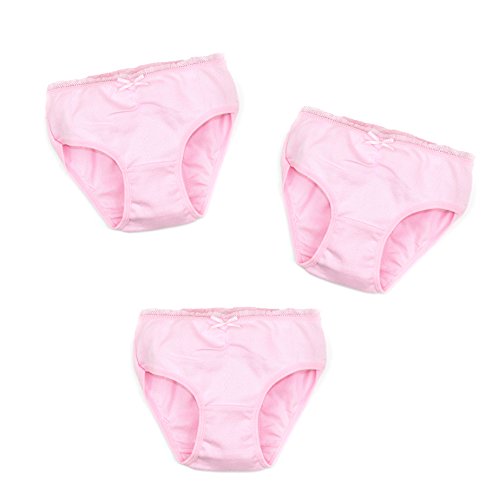 Kid U Not By Brix Turkish Cotton Pink Pointelle Toddler and Girls 3 Pk Panties.