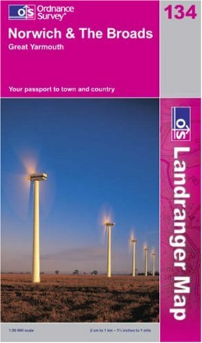 Norwich and the Broads, Great Yarmouth (Landranger Maps) (OS Landranger Map)