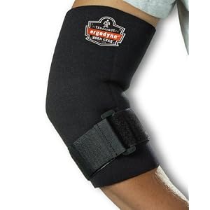ProFlex 655 Neoprene Elbow Sleeve with Strap, Black, Small by Ergodyne