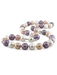 Freshwater Multi Color Pearl Necklace (9-10mm) 18"