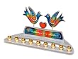 Two Doves Menorah by Yossi Steinberg
