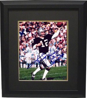 Ken Stabler signed Oakland Raiders 16X20 Photo Custom Framed SB XI