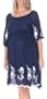 Women's Lauren Kiyomi Embroidered Border Chiffon Dress (Maternity) - More Colors Available