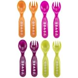 Béaba - 913186 - Lot de 6 cuillères + 4 fourchettes 