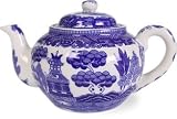 Blue Willow Porcelain 16-Ounce Teapot with Infuser