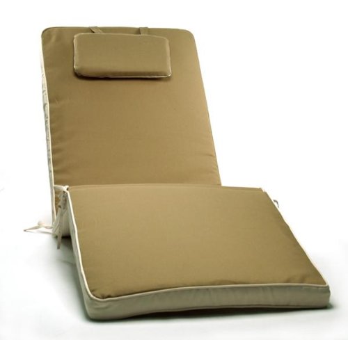 Ewins Outdoor All-weather Patio Chaise / Lounge Cushion - Mocha