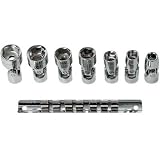 Northern Industrial Universal Sockets - 3/8in. Drive, 8-Pc. Metric Set