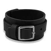 Buckle Leather Mens Cuff Bracelet