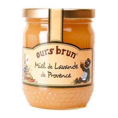 Ours Brun French Provence All natural lavender Honey 13.3 oz Glass jar by Bernard Michaud