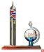Chaney Instrument Galileo Thermometer w/ Glass Ball Barometer