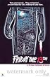 FRIDAY THE 13TH - HORROR - MOVIE POSTER - FRIDAY 13(Size 24"x36")