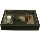 Valet Tray Leather, Desk or Dresser Organizer