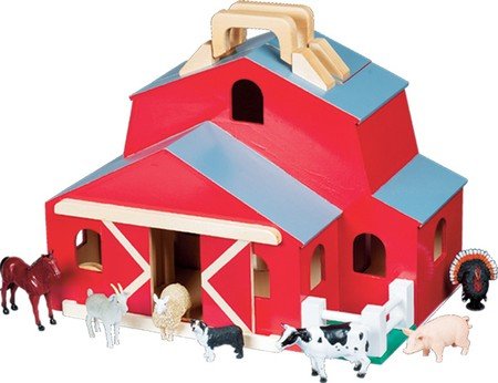 Childrens Toyshop  Toys : Wooden Folding Barn