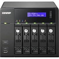 QNAP 5-Bay iSCSI Network Attached Storage SATA with 1 GB RAM Dual-LAN and Intel Pineview D510 1.66GHz Dual Core Processor TS-559 PRO
