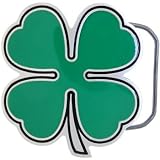 Body Candy - GREEN SHAMROCK Belt Buckle