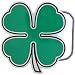 GREEN SHAMROCK Belt Buckle