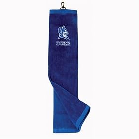 Duke Embroidered Tri-Fold Golf Towel