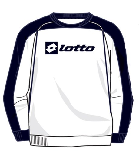 Lotto Sweatshirt Fl Open, Herren, white/dark navy