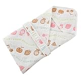 ベビースリーパー　可愛い　（八重ガーゼ）　新生児　ベビー寝袋　　出産祝い (果物)