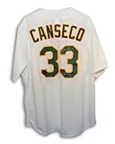 Jose Canseco Autographed/Hand Signed Oakland A's White Majestic Jersey Inscribed ''88 AL MVP''