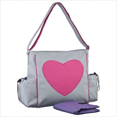 Pink Heart Love Eco Stroller Tote