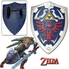 Zelda Shield Deluxe Video Game Hylian Shield Replica Shield (Zelda Shield only)