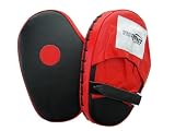 Pro Impact Sports Genuine Leather Punch Mitts - Black/Red