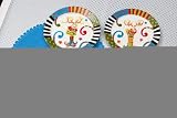 Reindeer Northern Lights Plates-S/4