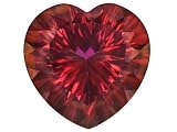 MIN 14.50CT 16X16MM HEART SHAPE TREATED CRIMSON RED TOPAZ