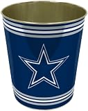 NFL Dallas Cowboys Metal Wastebasket