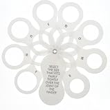 Ring Sizer - Measures UK Sizes J - Y For Men And Women