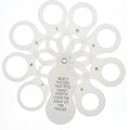 Ring Sizer - Measures UK Sizes J - Y For Men And Women