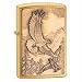 ZIPPO ZI20854 Brushed Brass, Where Eagles Dare Emblem