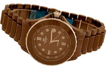 Oniss Unisex C Swiss Collection Brown Ceramic Watch Model ON608-L