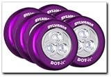 Sylvania Dot-It Self-Adhesive Bright White LED Light, Purple, 6-PACK