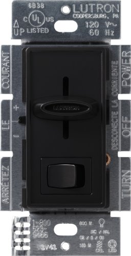 Lutron SCL-153P-BL Skylark CL 150-wattS CFL/LED/Incandescent Dimmer, Black