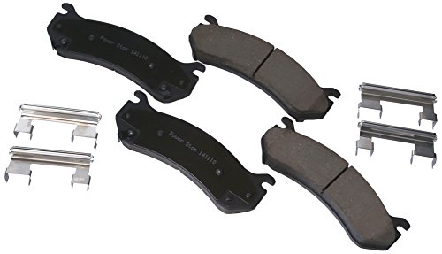 PowerStop Front Brake Pads For Cadillac Escalade 2002-06 |Escalade ESV 2003-06 |Escalade EXT 2002-06 |Chevrolet Astro 2003-05 - Ceramic Brake Pads With Installation Hardware, 17-785