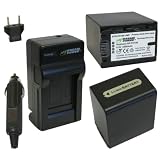 Wasabi Power Battery and Charger Kit for Sony NP-FH100, DCR-DVD, DCR-HC, DCR-SR, DCR-SX, DCR-UX, HDR-CX, HDR-HC, HDR-SR, HDR-TG, HDR-UX, HDR-XR, HDR-SR10, HDR-SR11, HDR-SR12, HDR-CX100, HDR-TG1, HDR-UX10, HDR-UX20, HDR-UX5, HDR-XR100