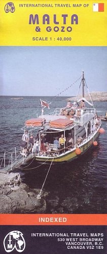 City Travel Guides Discounted  Livres : Carte routière : Malte et Gozo - Malta and Gozo (en anglais)